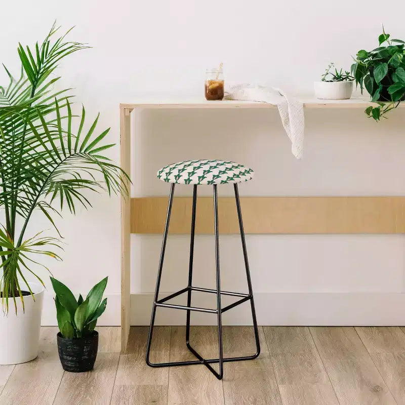 Tabouret de bar Maritza Lisa à motif floral rétro - Deny Designs