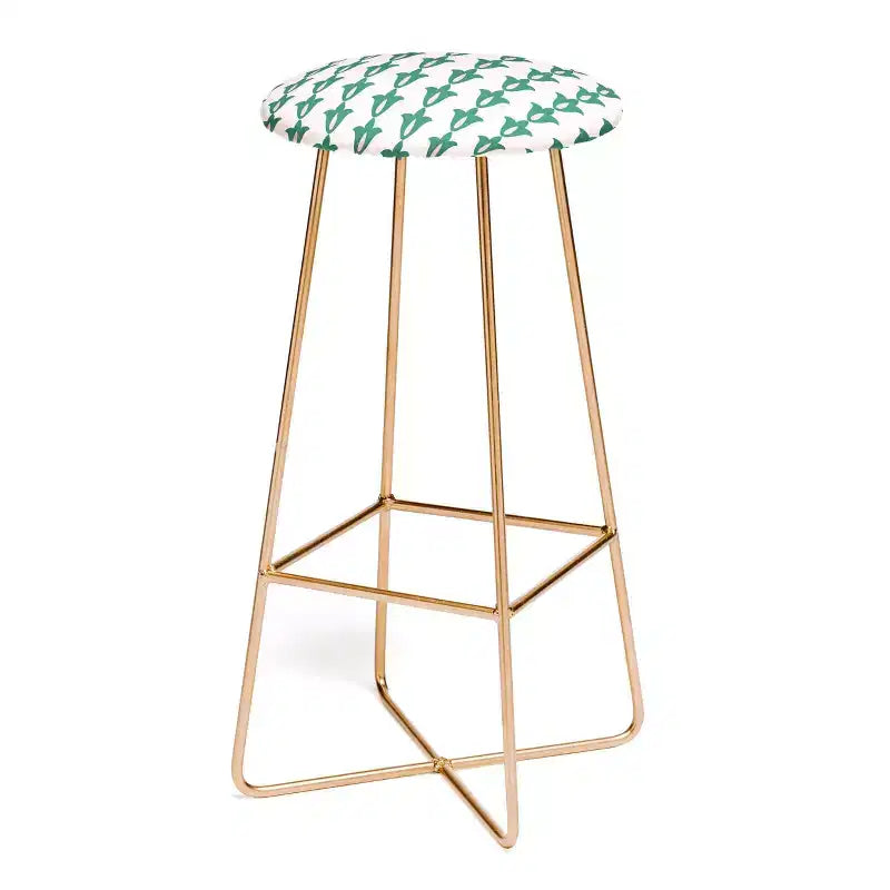 Tabouret de bar Maritza Lisa à motif floral rétro - Deny Designs