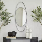 Miroir Mural Ovale en Métal - CosmoLiving by Cosmopolitan