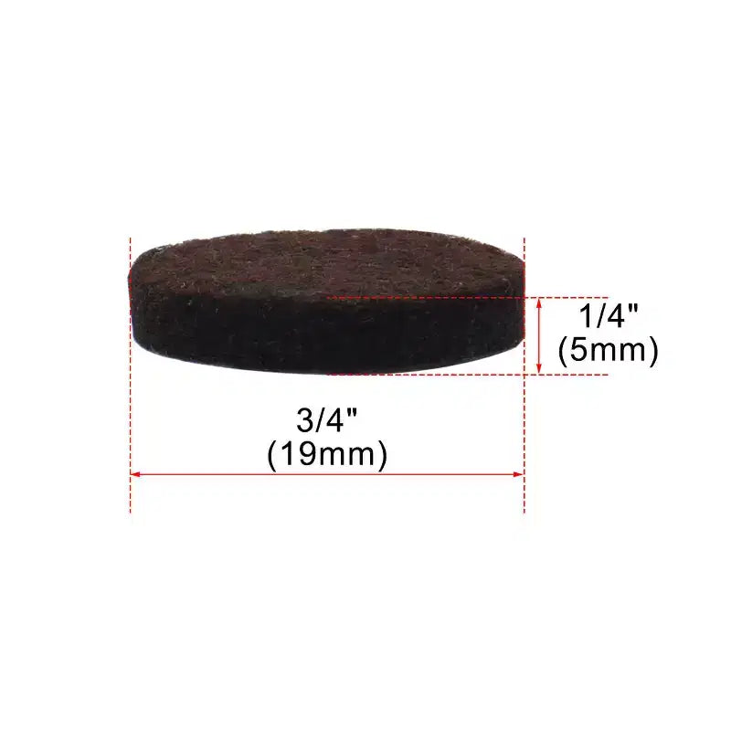 50 patins de protection de meubles en feutre auto-adhésifs ronds, antidérapants, anti-rayures, marron foncé, de marque Unique Bargains