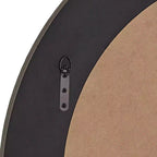 Miroir mural rond Uttermost Empire, finition argent mat métallisé, 34 po