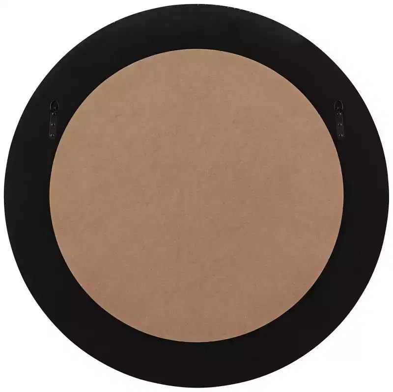 Miroir mural rond Uttermost Empire, finition argent mat métallisé, 34 po