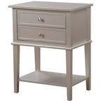 Table de chevet à 2 tiroirs Newton de Passion Furniture (71,1 cm H x 55,9 cm L x 40,6 cm P)