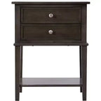 Passion Furniture Newton 2-Drawer Nightstand (28 in. H x 22 in. W x 16 in. D)