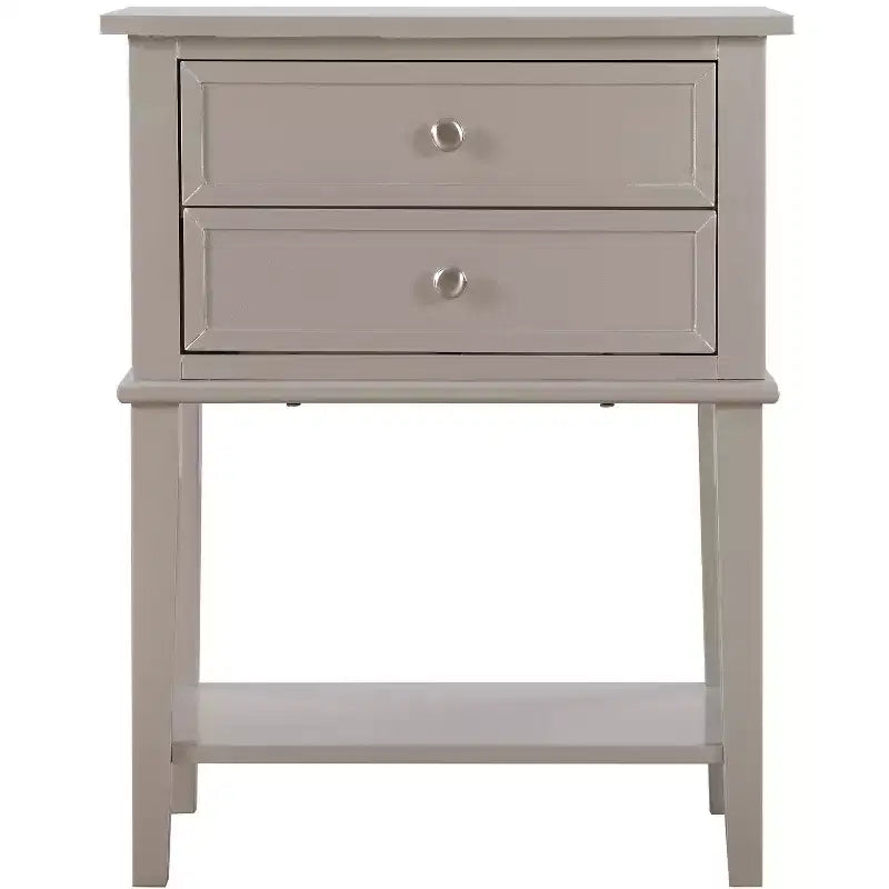 Table de chevet à 2 tiroirs Newton de Passion Furniture (71,1 cm H x 55,9 cm L x 40,6 cm P)