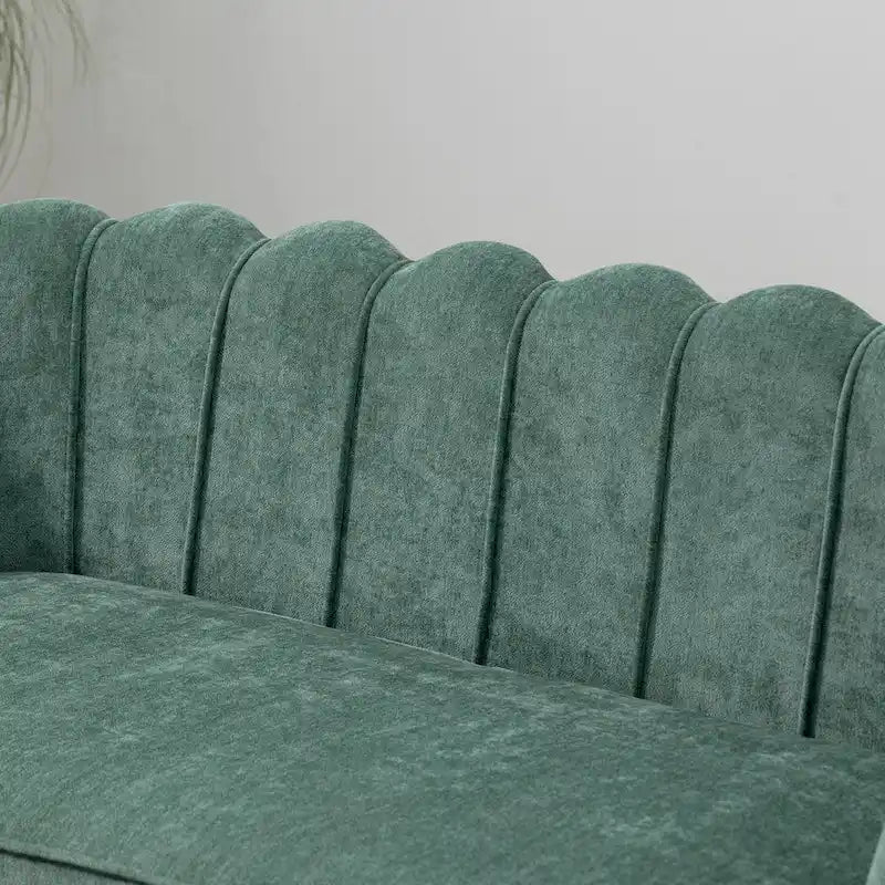 Causeuse rembourrée de style moderne du milieu du siècle, 59 W