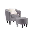 Fauteuil d'appoint Churchill avec ottoman Convenience Concepts