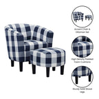 Fauteuil d'appoint Churchill avec ottoman Convenience Concepts