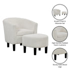 Fauteuil d'appoint Churchill avec ottoman Convenience Concepts