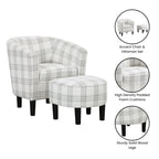 Fauteuil d'appoint Churchill avec ottoman Convenience Concepts