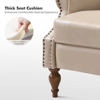 Fauteuil inclinable manuel en similicuir végétalien Terri par HULALA HOME