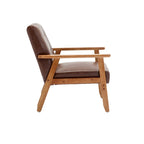 Lot de 2 fauteuils d'appoint modernes du milieu du siècle avec table d'appoint
