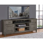 Meuble TV Origins by Alpine Newport en bois couleur pierre