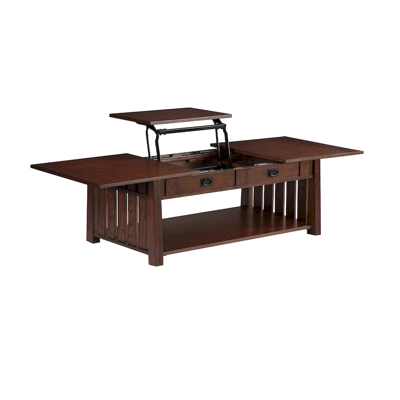 Table basse relevable en bois DH BASIC, 46 pouces