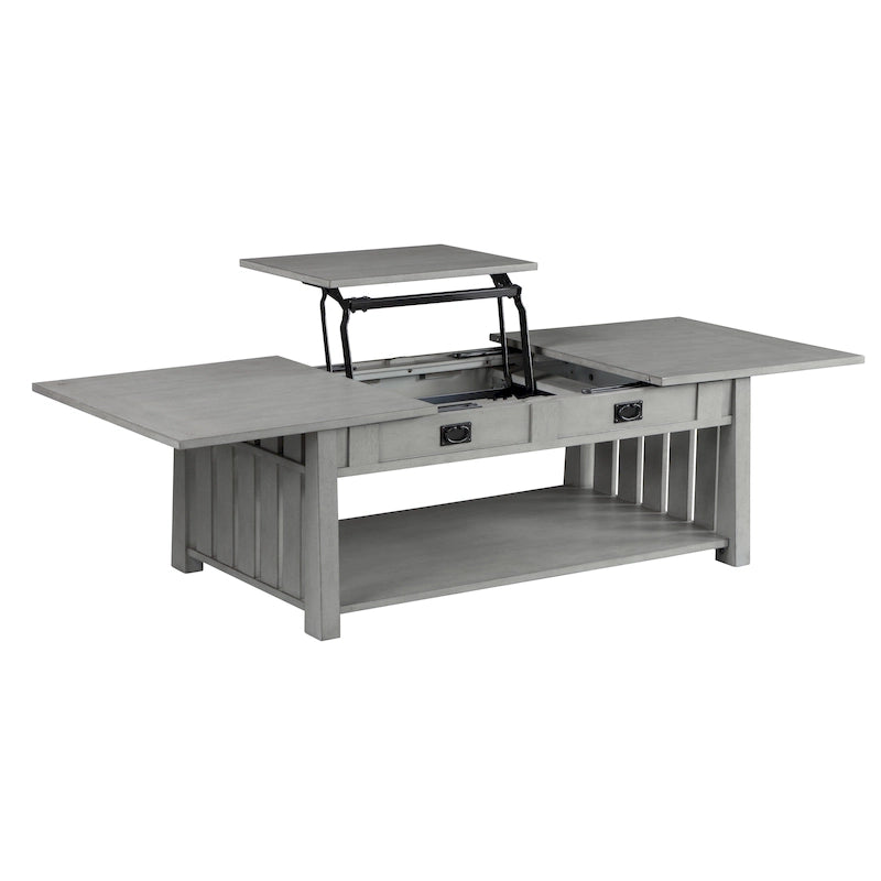 Table basse relevable en bois DH BASIC, 46 pouces