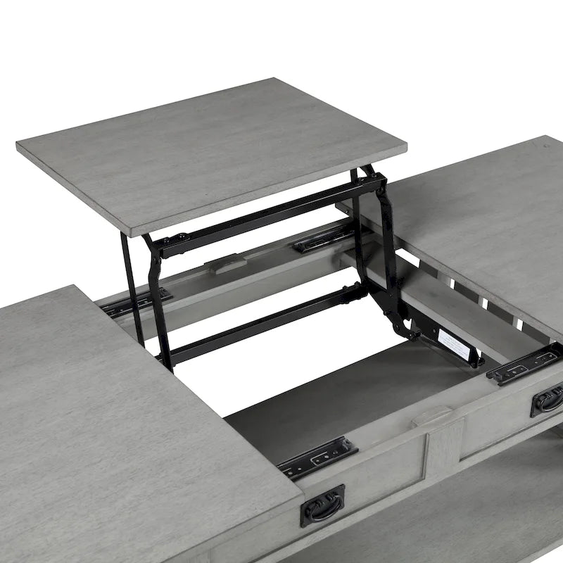 Table basse relevable en bois DH BASIC, 46 pouces