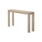 Console moderne en pin massif de 56 po, finition à faible teneur en COV, design minimaliste