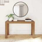 Console moderne en pin massif de 56 po, finition à faible teneur en COV, design minimaliste