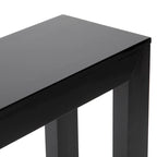 Console moderne en pin massif de 56 po, finition à faible teneur en COV, design minimaliste