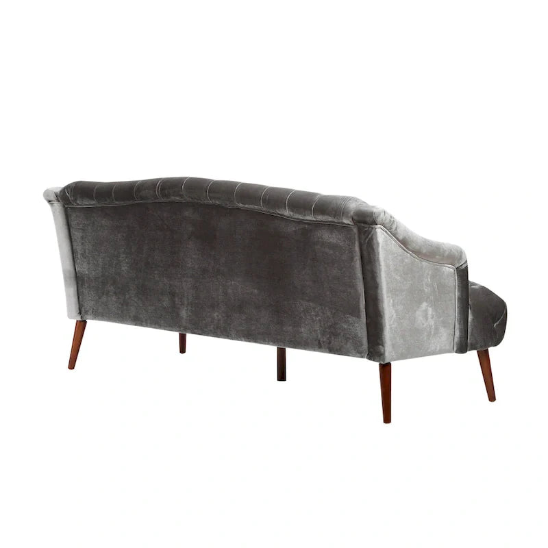 Canapé Adelia en velours capitonné style moderne glamour de Christopher Knight Home