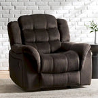Fauteuil inclinable planeur en acier Hawthorne par Christopher Knight Home