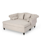 Chauffeuse double capitonnée 158,75 cm (L) x 148,60 cm (l) x 86,36 cm (H), Rembourrée, Accent de salon