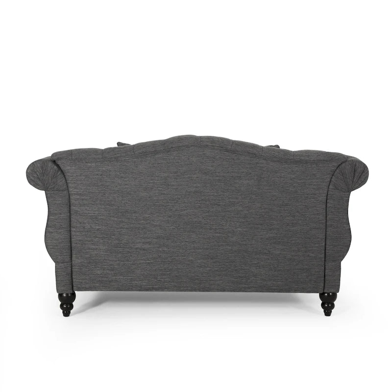 Chauffeuse double capitonnée 158,75 cm (L) x 148,60 cm (l) x 86,36 cm (H), Rembourrée, Accent de salon