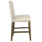 Tabouret de comptoir 24" avec dossier incurvé, assise rembourrée, tabouret de bar de cuisine