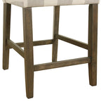 Tabouret de comptoir 24" avec dossier incurvé, assise rembourrée, tabouret de bar de cuisine