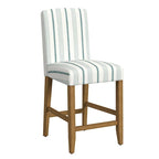 Tabouret de comptoir 24" avec dossier incurvé, assise rembourrée, tabouret de bar de cuisine