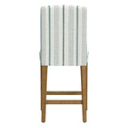 Tabouret de comptoir 24" avec dossier incurvé, assise rembourrée, tabouret de bar de cuisine