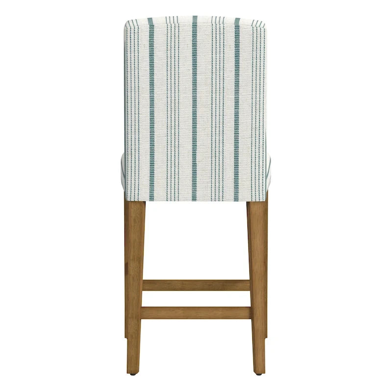 Tabouret de comptoir 24" avec dossier incurvé, assise rembourrée, tabouret de bar de cuisine