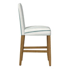 Tabouret de comptoir 24" avec dossier incurvé, assise rembourrée, tabouret de bar de cuisine