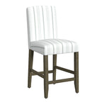 Tabouret de comptoir 24" avec dossier incurvé, assise rembourrée, tabouret de bar de cuisine