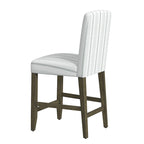 Tabouret de comptoir 24" avec dossier incurvé, assise rembourrée, tabouret de bar de cuisine