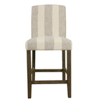 Tabouret de comptoir 24" avec dossier incurvé, assise rembourrée, tabouret de bar de cuisine