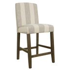 Tabouret de comptoir 24" avec dossier incurvé, assise rembourrée, tabouret de bar de cuisine