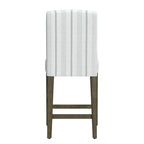 Tabouret de comptoir 24" avec dossier incurvé, assise rembourrée, tabouret de bar de cuisine
