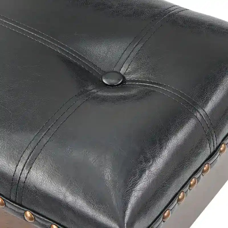 Lot de 2 tabourets de bar rembourrés 61 cm, avec assise coussinée, pour cuisine ou bar
