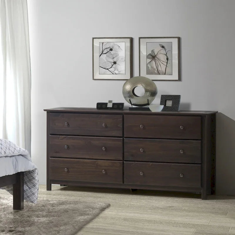 Bahut en bois massif 64" x 35,75", portes vitrées ou en bois au choix, meuble de rangement pour salle à manger