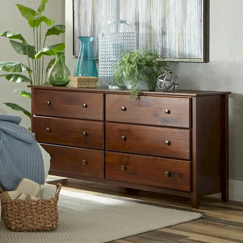 Bahut en bois massif 64" x 35,75", portes vitrées ou en bois au choix, meuble de rangement pour salle à manger