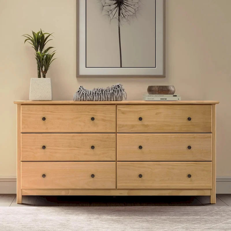 Bahut en bois massif 64" x 35,75", portes vitrées ou en bois au choix, meuble de rangement pour salle à manger
