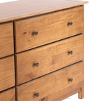 Bahut en bois massif 64" x 35,75", portes vitrées ou en bois au choix, meuble de rangement pour salle à manger