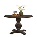 Table de salle à manger ronde avec pied central Roundhill Furniture Havre - N/A