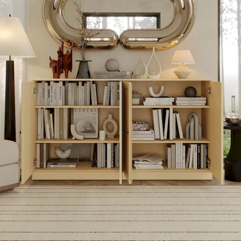 Tête de lit en bois à panneau cannelé de 62,4 pouces, fixation murale, style bohème de ferme moderne