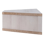 Meuble TV d'angle flottant de 47", 3 étagères, style transitionnel, support mural peu encombrant