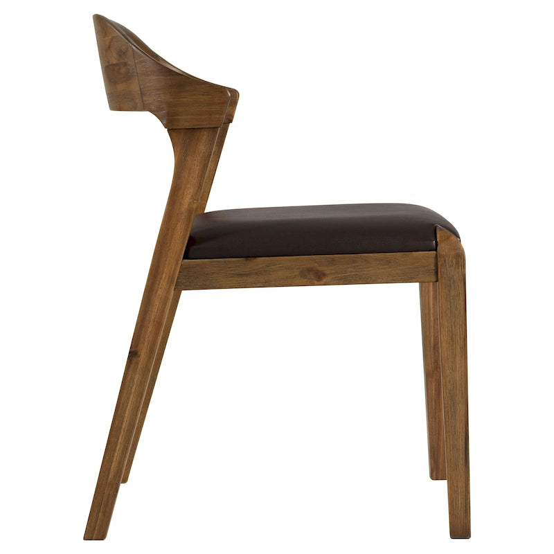 Chaise de salle à manger en bois Rasmus Mid Century