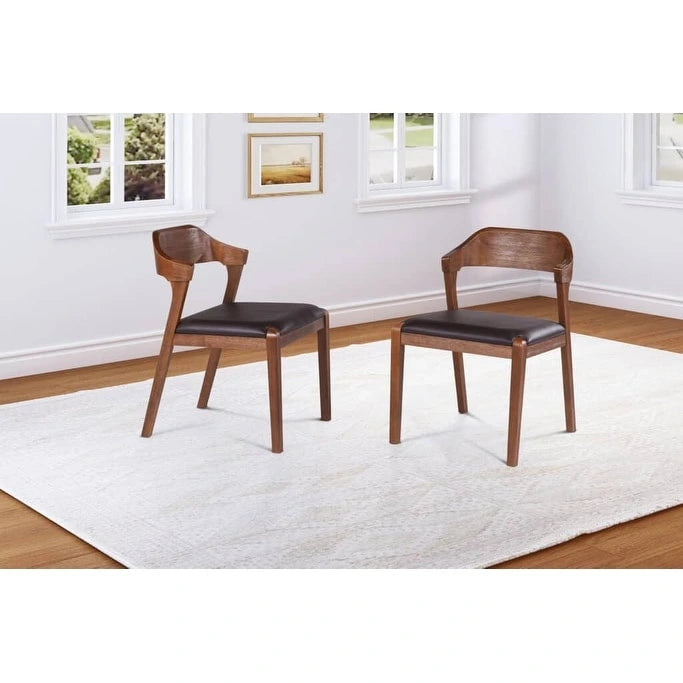 Chaise de salle à manger en bois Rasmus Mid Century