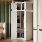 93.9H/74.2H Armoires Penderie Placard Rangement avec Tiroirs
