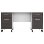 Bureau d'ordinateur de 152 cm avec tiroirs, bureau d'écriture pour bureau à domicile, plusieurs options de finition